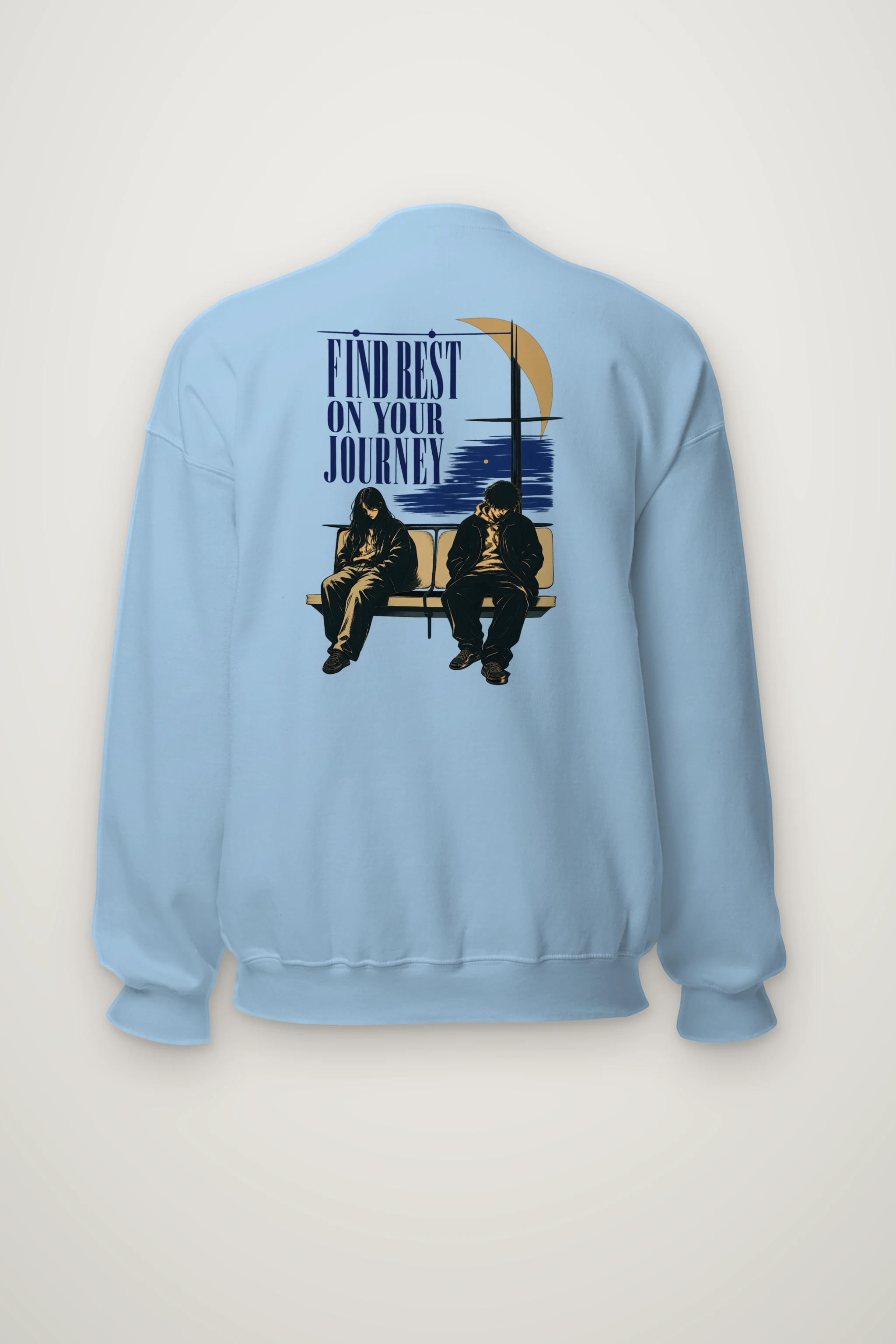 "Find Rest Journey" Heavy Blend Unisex Crewneck Sweatshirt