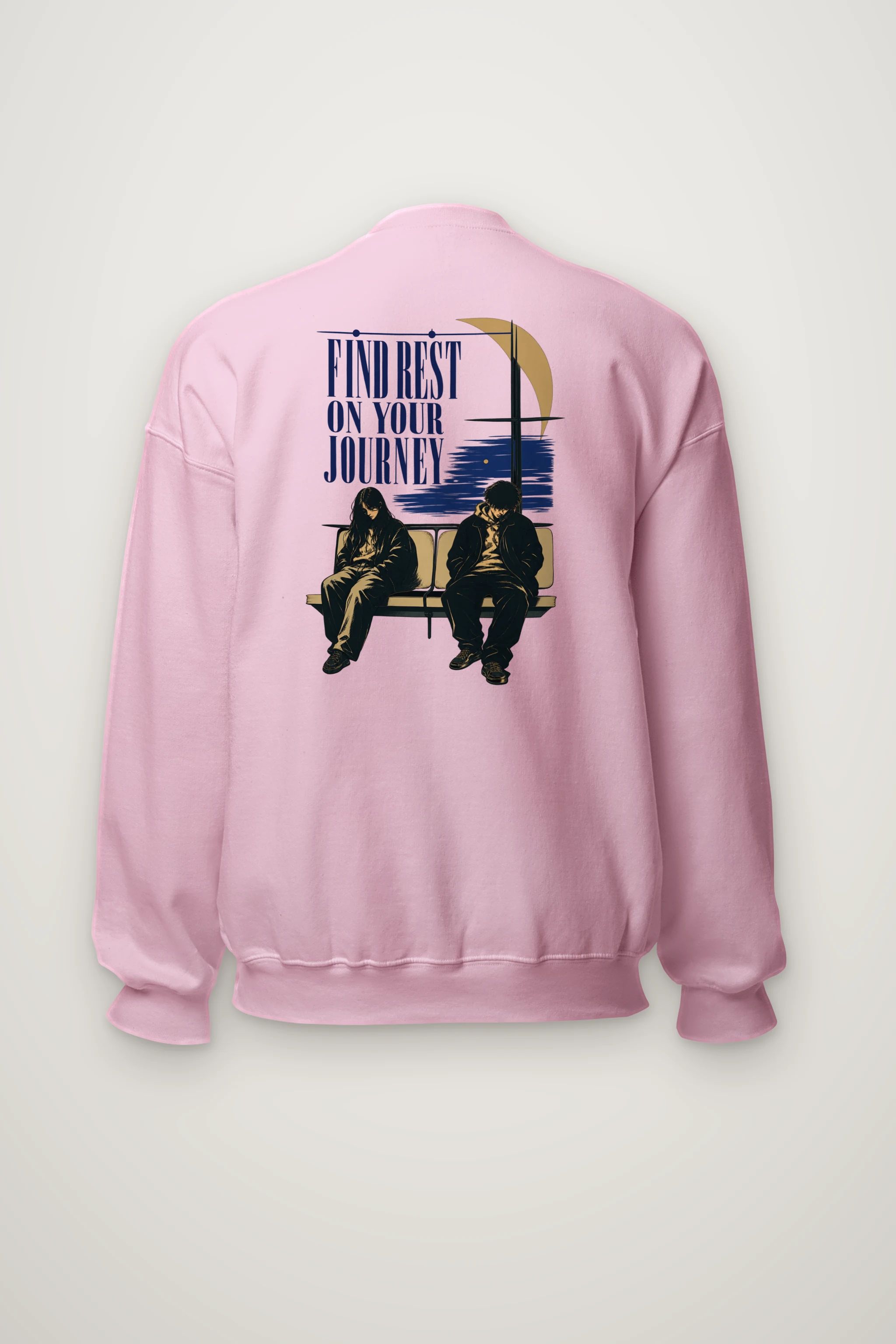 "Find Rest Journey" Heavy Blend Unisex Crewneck Sweatshirt