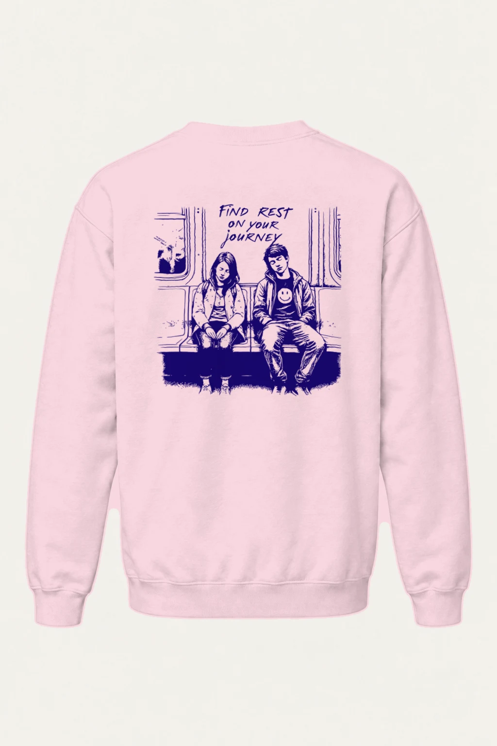 "Find Rest Journey" Heavy Blend Unisex Crewneck Sweatshirt | Gildan 18000