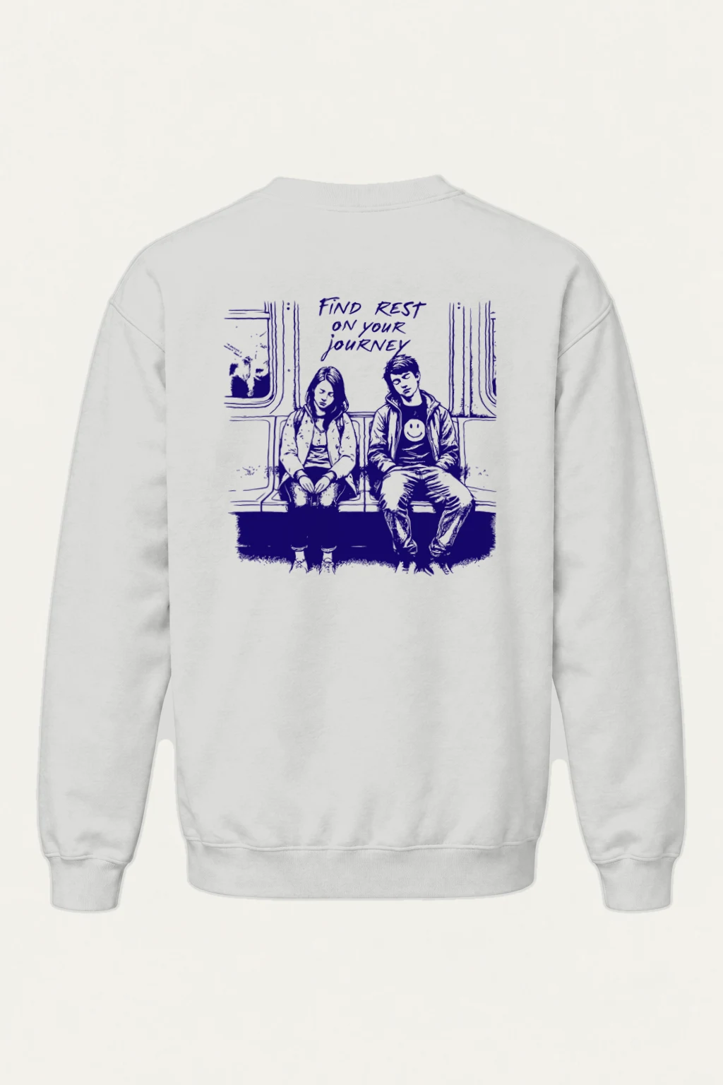 "Find Rest Journey" Heavy Blend Unisex Crewneck Sweatshirt | Gildan 18000