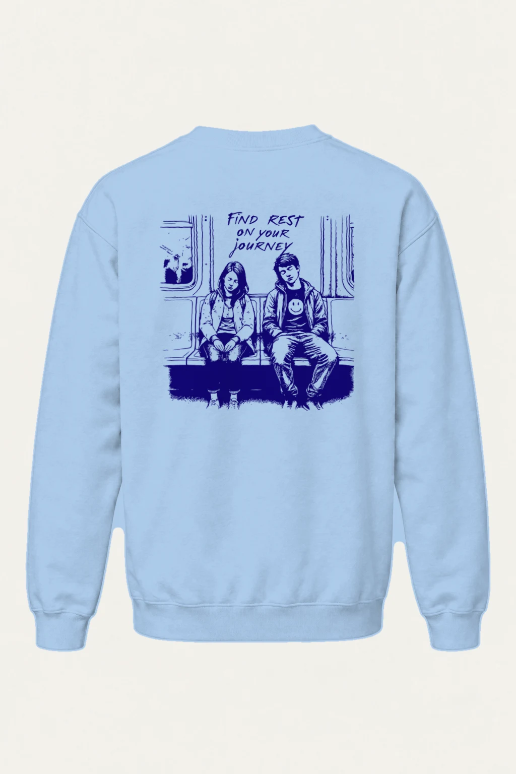 "Find Rest Journey" Heavy Blend Unisex Crewneck Sweatshirt | Gildan 18000