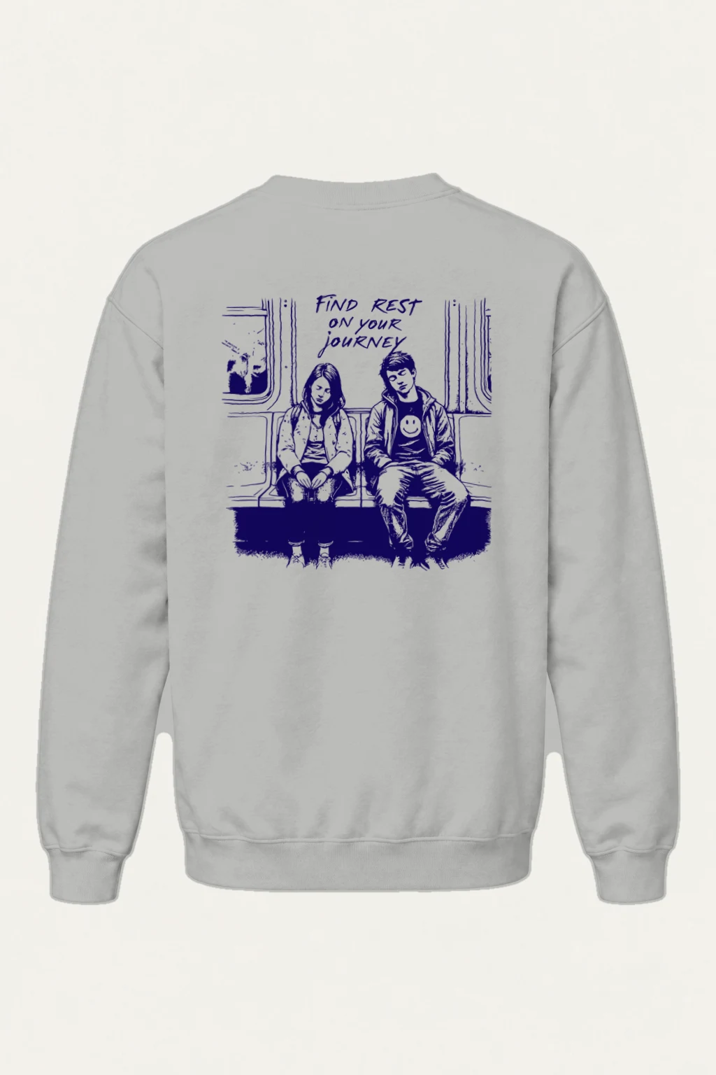 "Find Rest Journey" Heavy Blend Unisex Crewneck Sweatshirt | Gildan 18000