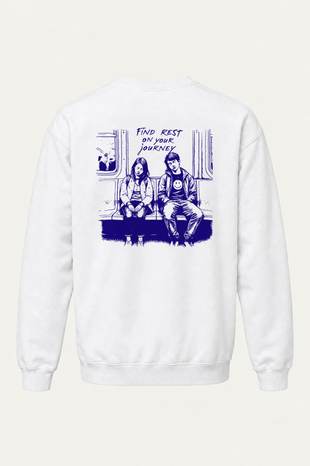 "Find Rest Journey" Heavy Blend Unisex Crewneck Sweatshirt | Gildan 18000