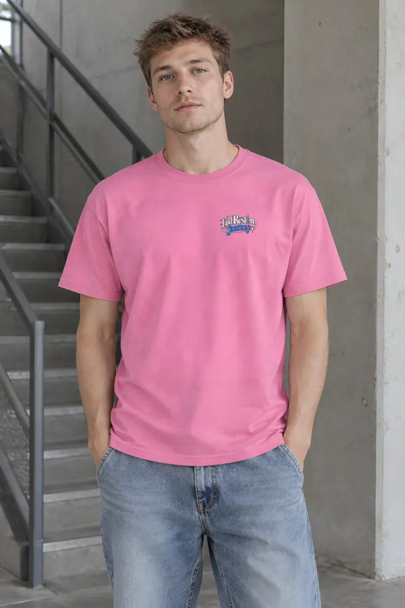 "Find Rest Journey" Heavyweight Unisex Crewneck T-shirt
