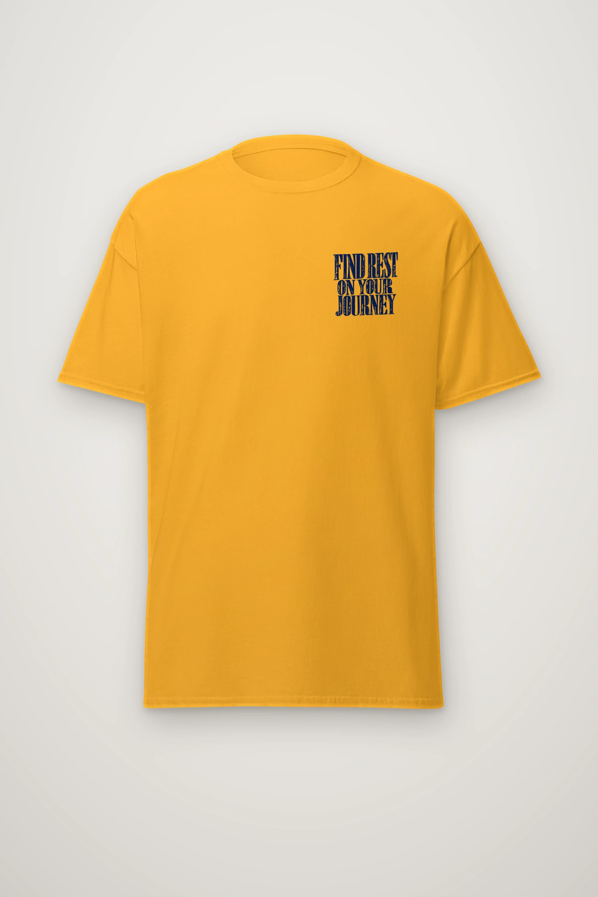 "Find Rest On Your Journey" Heavyweight Unisex Crewneck T-shirt