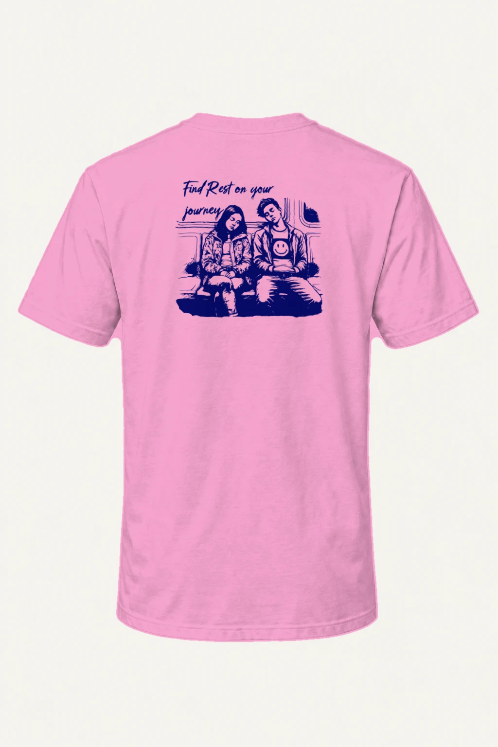 "Find Rest On Your Journey" Heavyweight Unisex Crewneck T-shirt | Gildan 5000