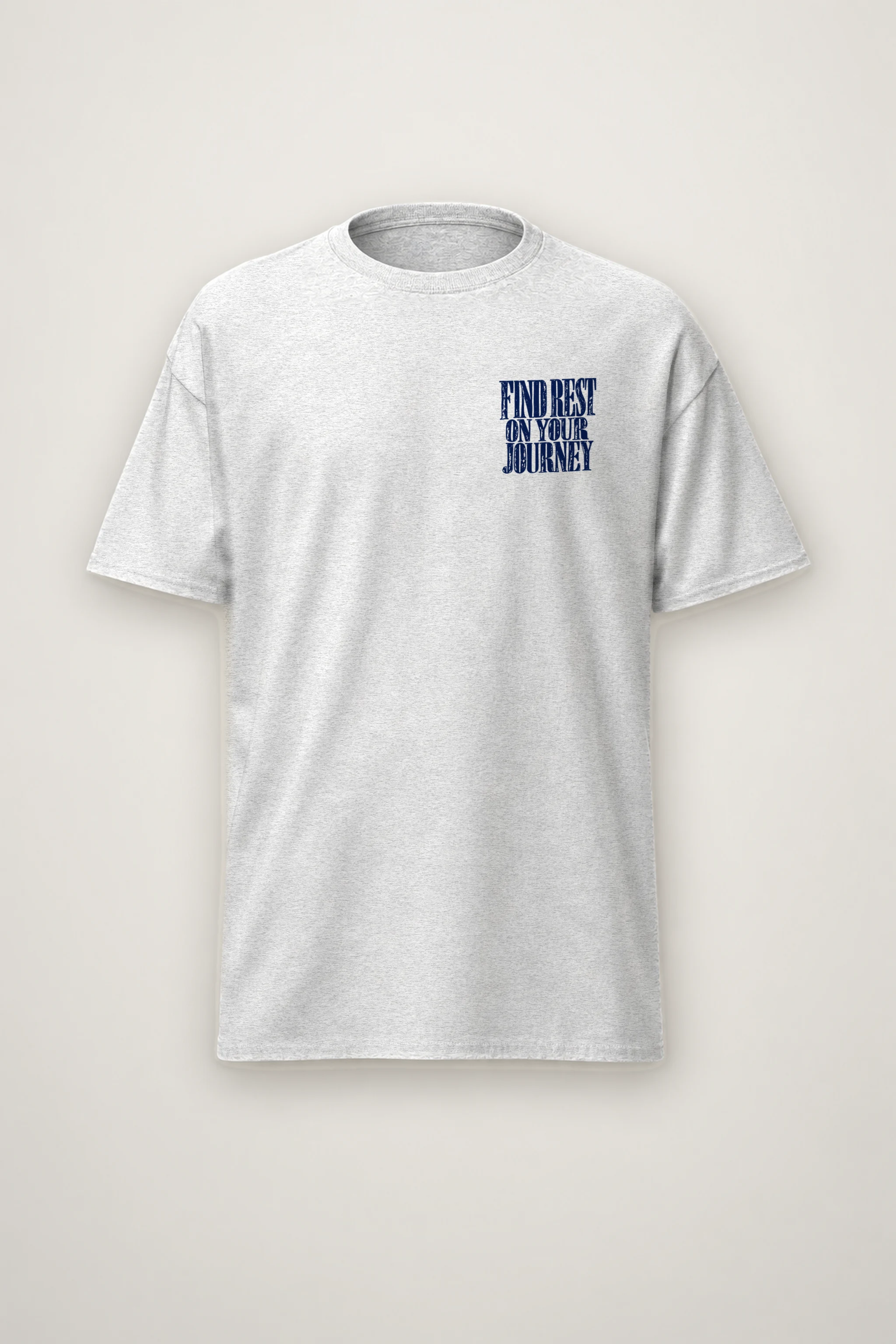 "Find Rest On Your Journey" Heavyweight Unisex Crewneck T-shirt
