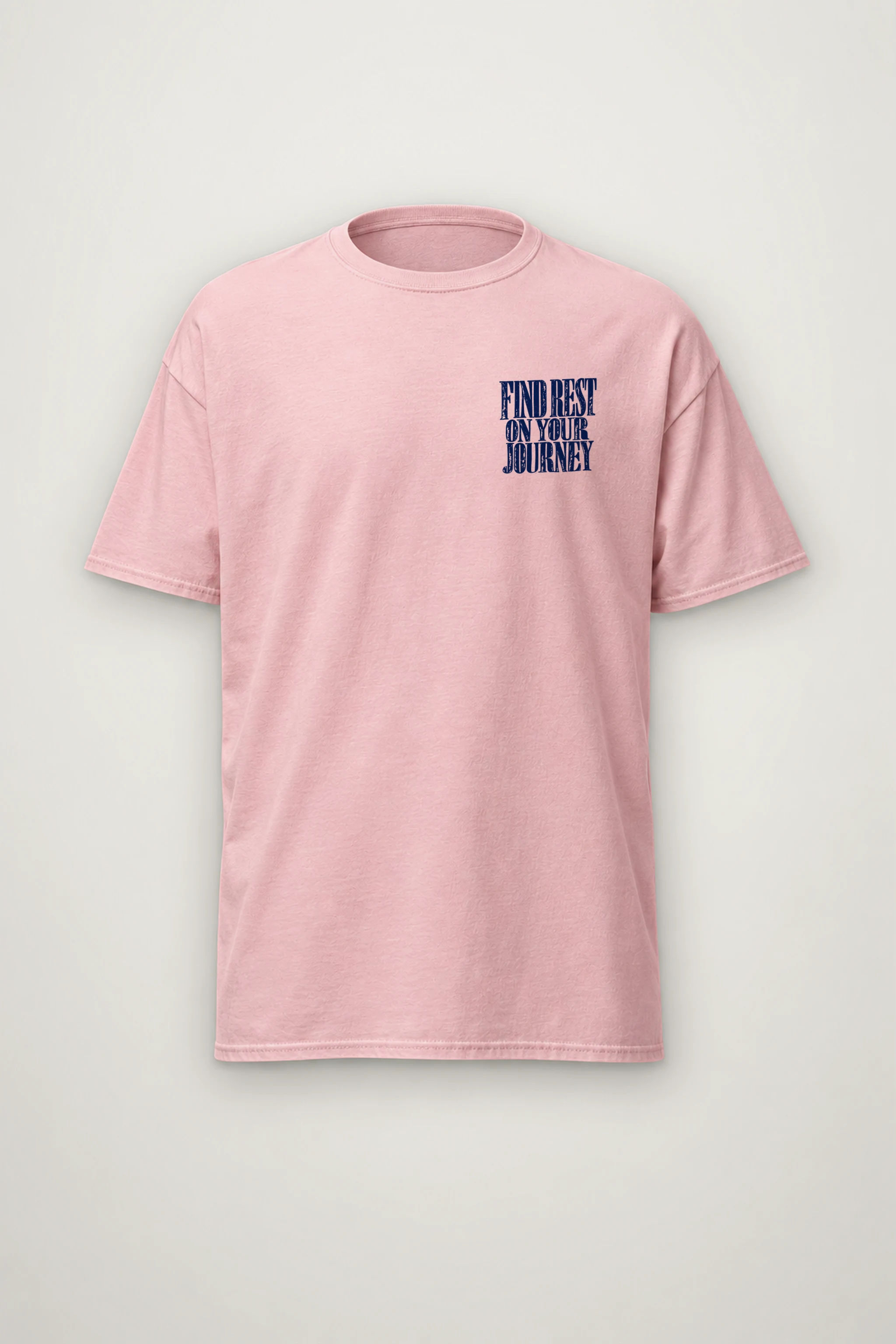 "Find Rest On Your Journey" Heavyweight Unisex Crewneck T-shirt