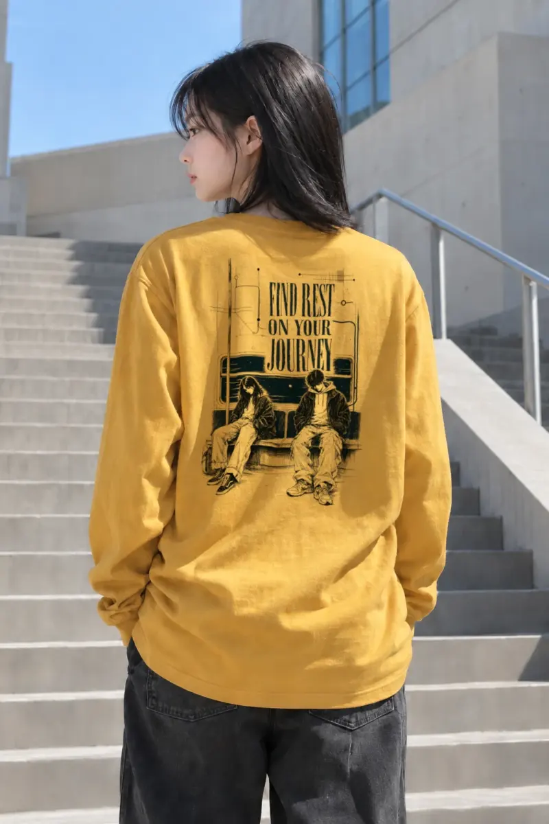 "Find Rest On Your Journey" Unisex Longsleeve T-shirt | Gildan 2400