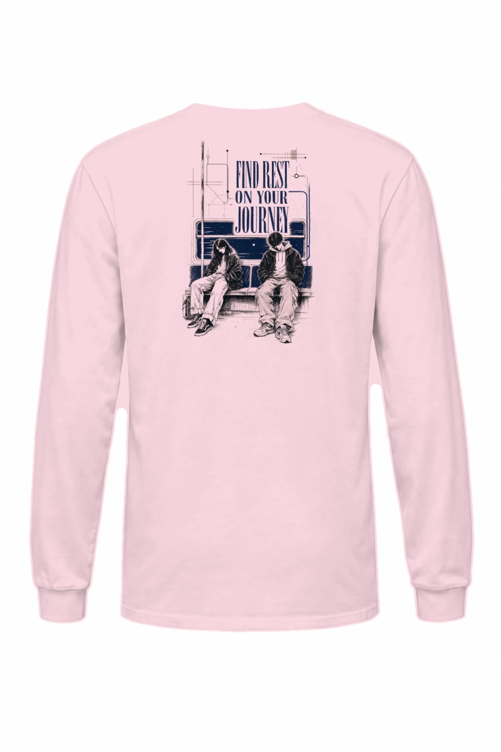 "Find Rest On Your Journey" Unisex Longsleeve T-shirt | Gildan 2400