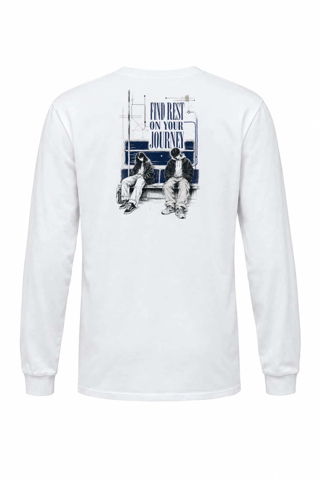 "Find Rest On Your Journey" Unisex Longsleeve T-shirt | Gildan 2400