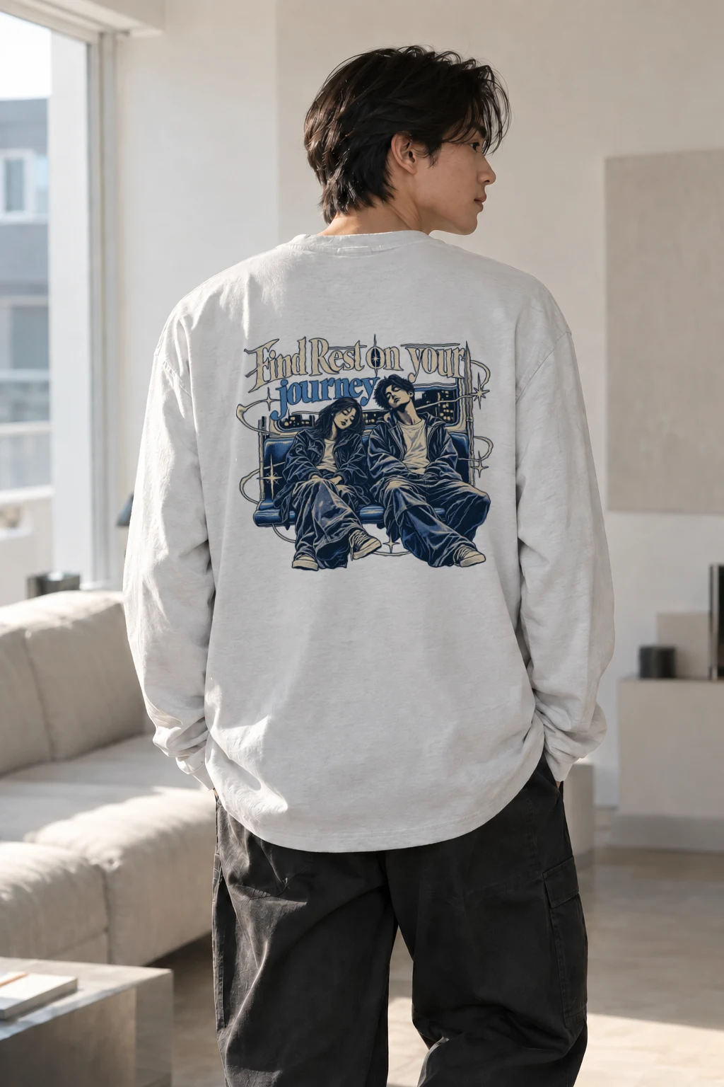 "Find Rest" Unisex Longsleeve T-shirt | Gildan 2400