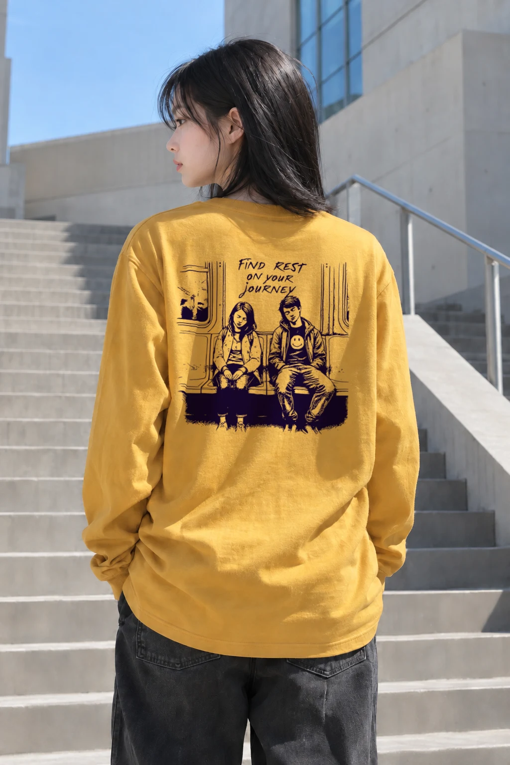 "Find Rest" Unisex Longsleeve T-shirt | Gildan 2400