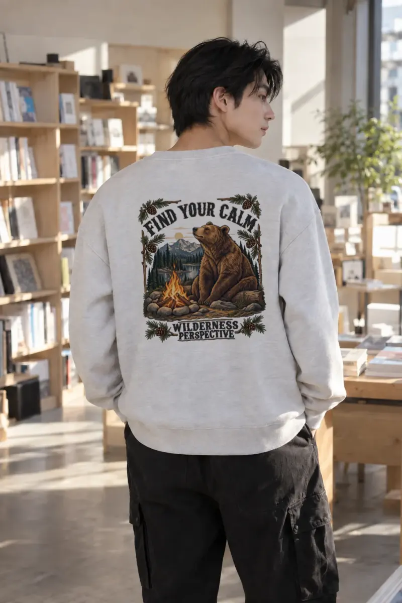 "Find Your Calm" Heavy Blend Unisex Crewneck Sweatshirt | Gildan 18000