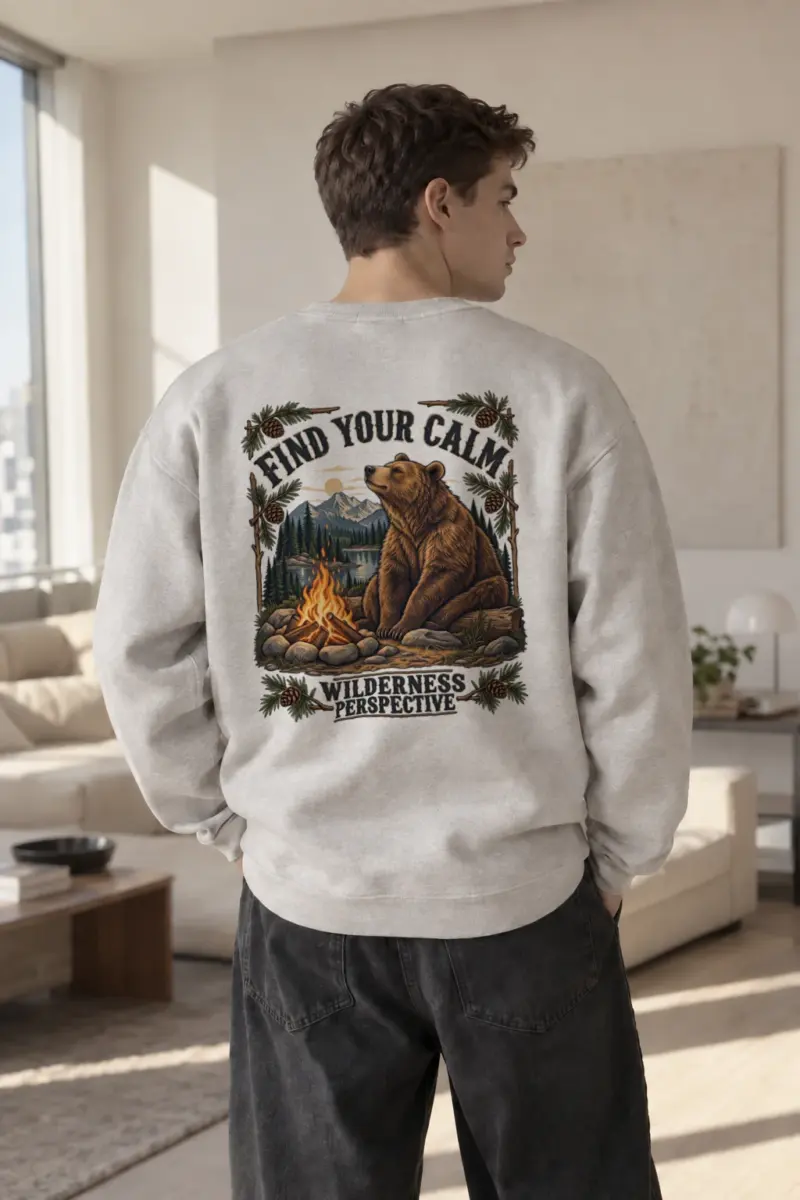 "Find Your Calm" Heavy Blend Unisex Crewneck Sweatshirt | Gildan 18000