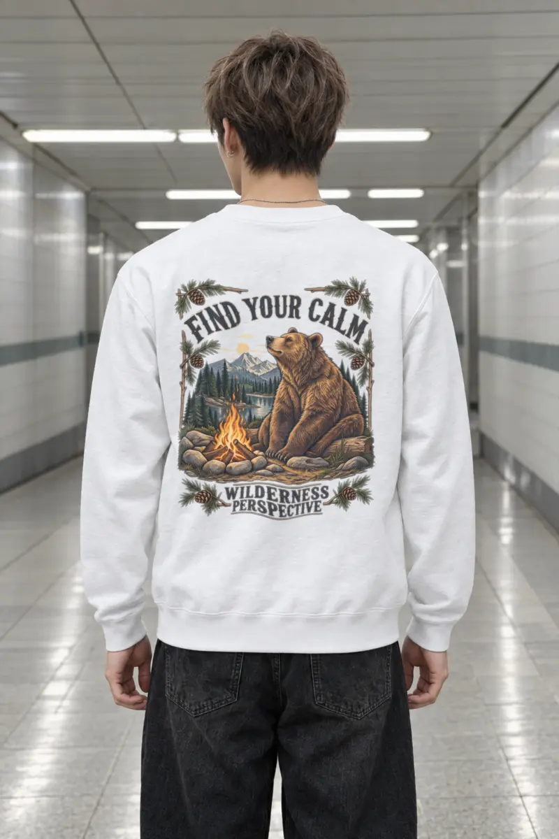 "Find Your Calm" Heavy Blend Unisex Crewneck Sweatshirt