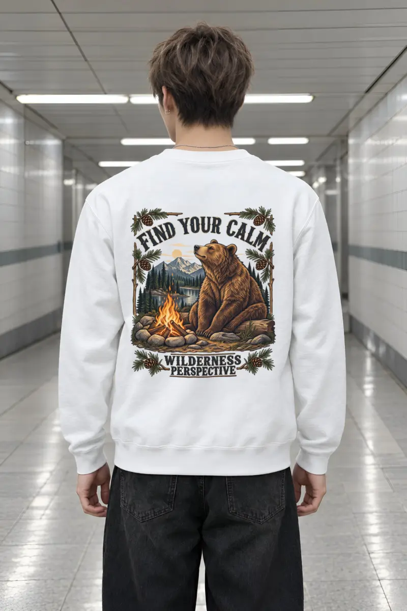 "Find Your Calm" Heavy Blend Unisex Crewneck Sweatshirt