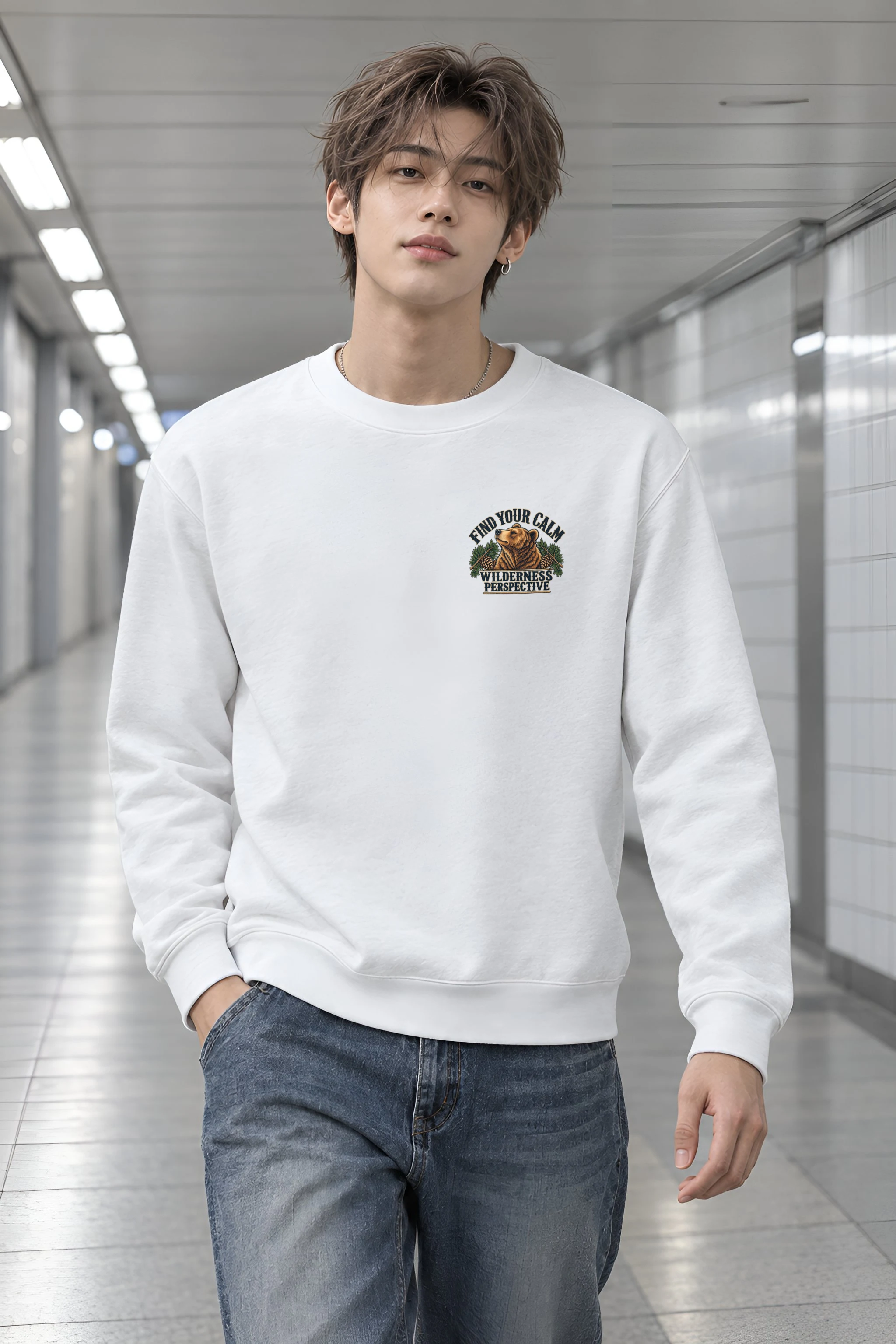 "Find Your Calm" Heavy Blend Unisex Crewneck Sweatshirt