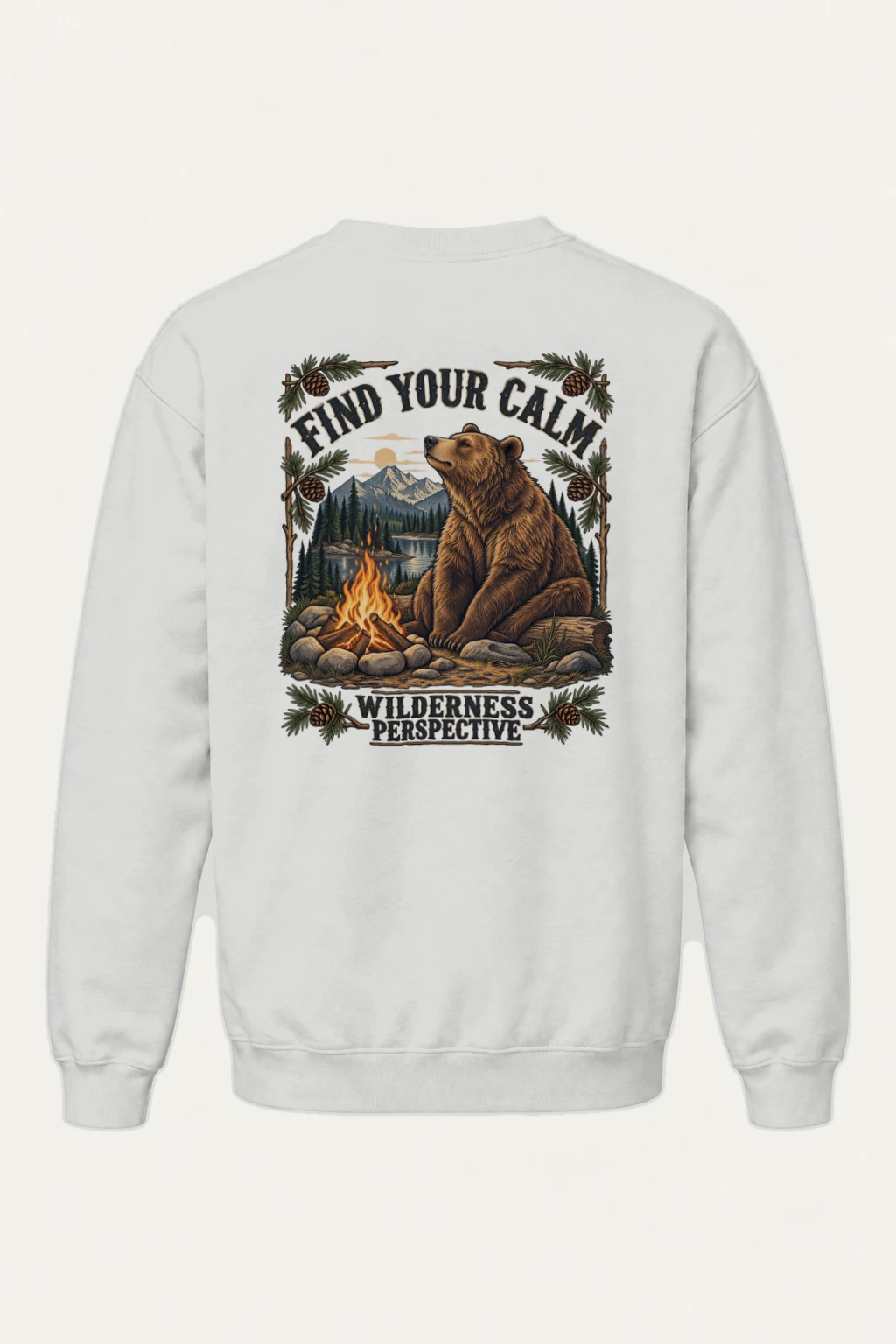 "Find Your Calm" Heavy Blend Unisex Crewneck Sweatshirt | Gildan 18000