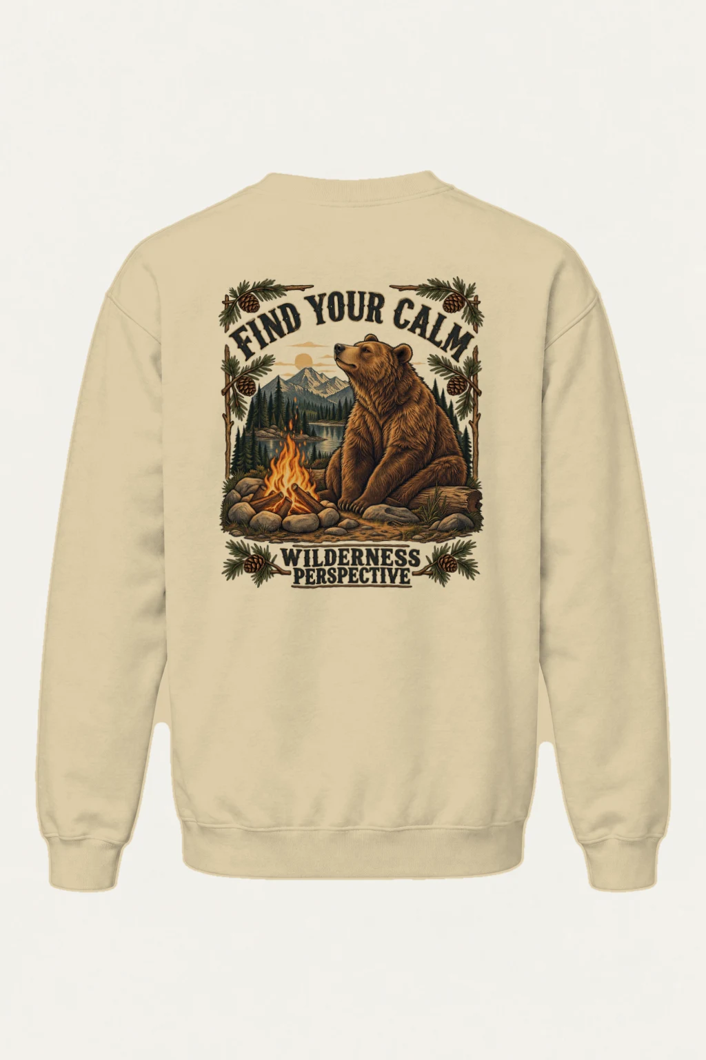 "Find Your Calm" Heavy Blend Unisex Crewneck Sweatshirt | Gildan 18000