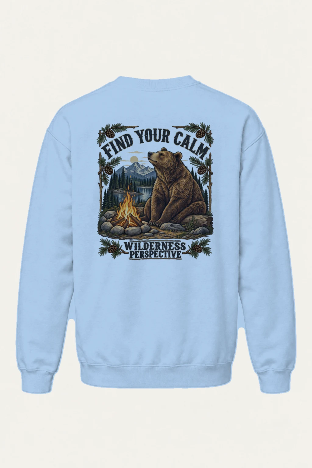 "Find Your Calm" Heavy Blend Unisex Crewneck Sweatshirt | Gildan 18000