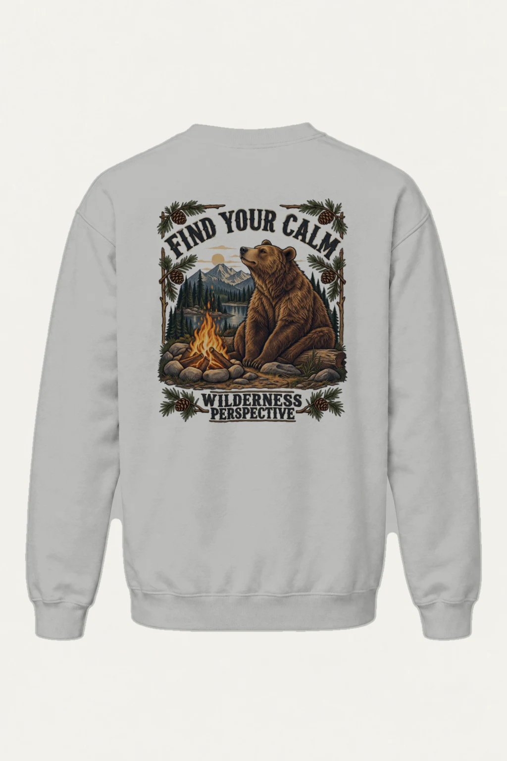 "Find Your Calm" Heavy Blend Unisex Crewneck Sweatshirt | Gildan 18000