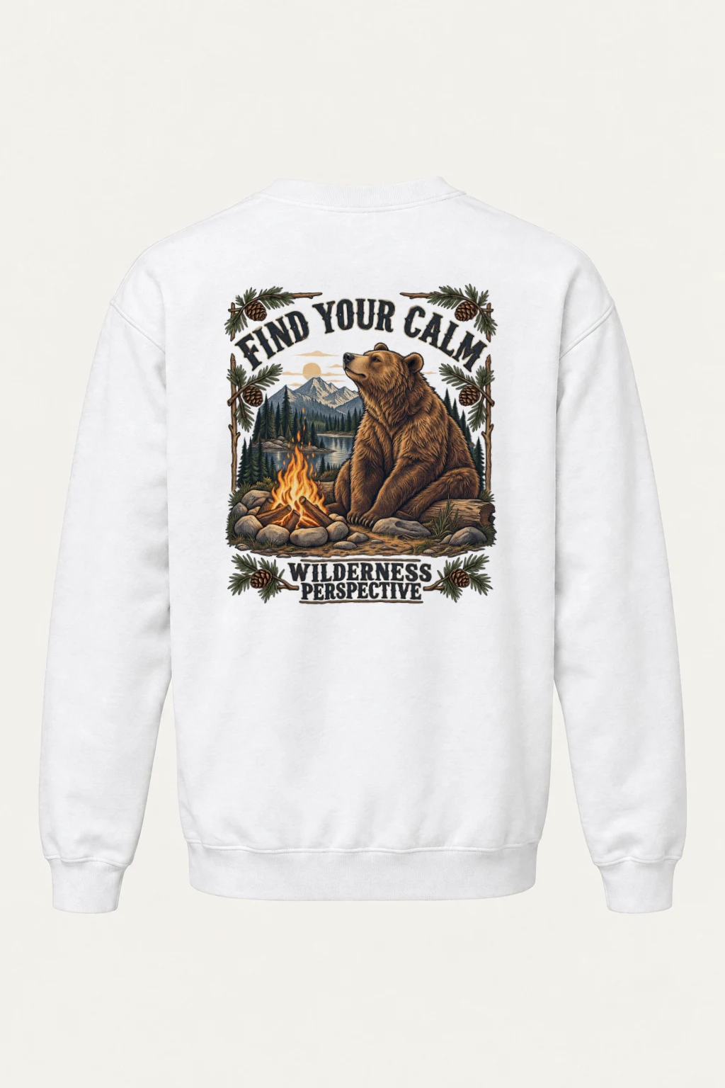 "Find Your Calm" Heavy Blend Unisex Crewneck Sweatshirt | Gildan 18000
