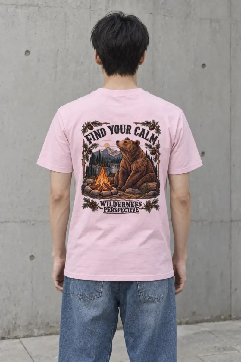 "Find Your Calm" Heavyweight Unisex Crewneck T-shirt