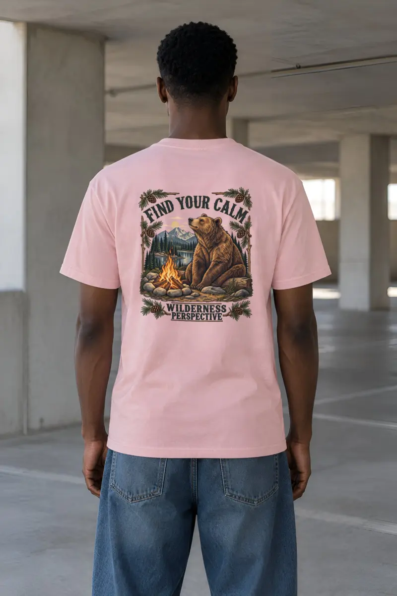"Find Your Calm" Heavyweight Unisex Crewneck T-shirt