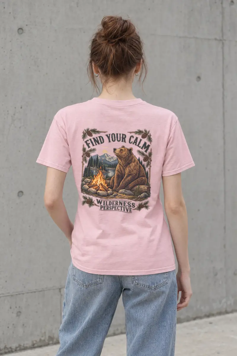 "Find Your Calm" Heavyweight Unisex Crewneck T-shirt