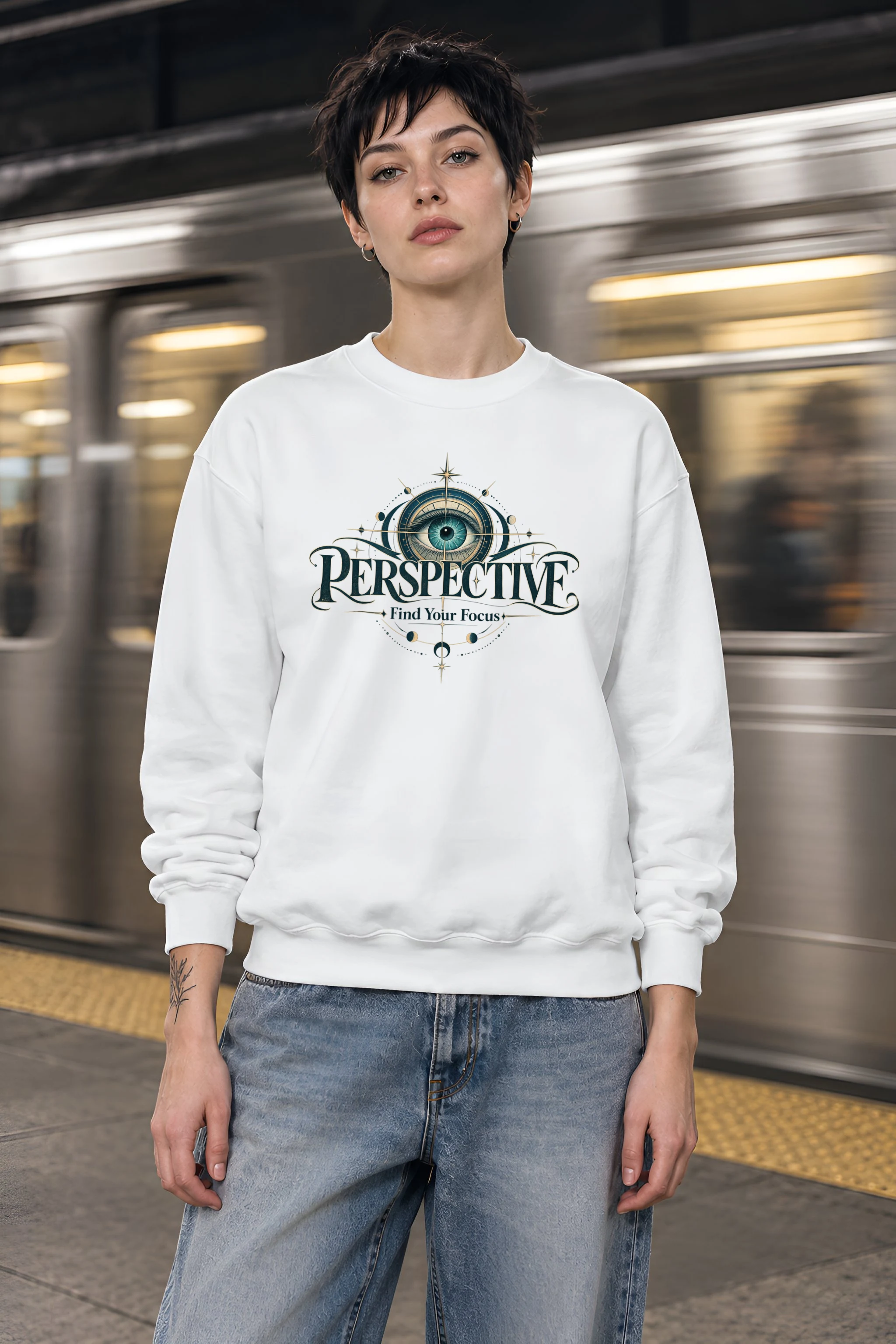 "Find Your Focus" 1 Crewneck Sweatshirt