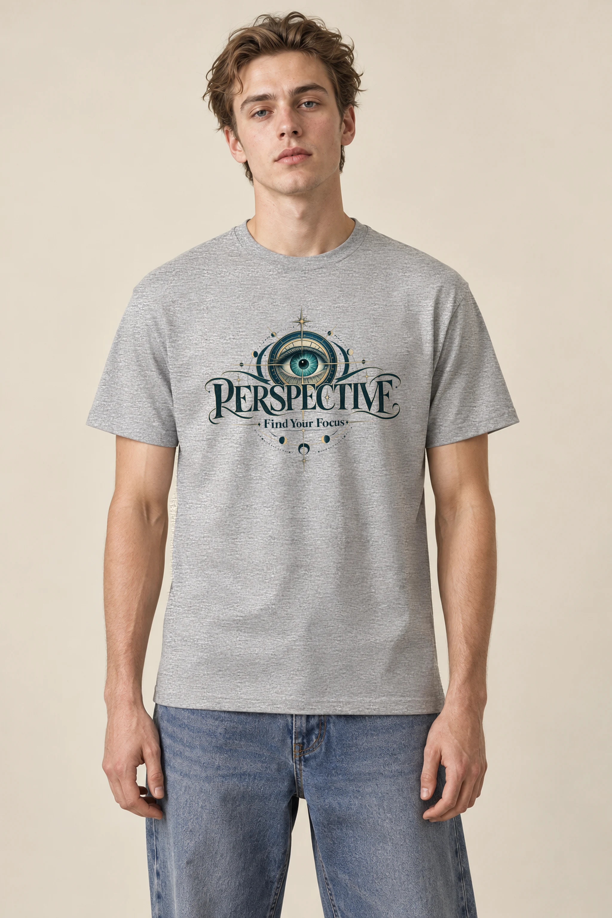 "Find Your Focus" Heavyweight Unisex Crewneck T-shirt