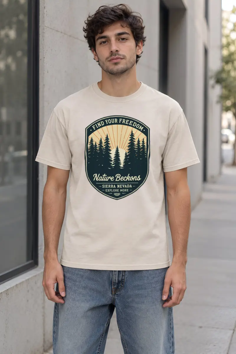 "Find Your Freedom" Heavyweight Unisex Crewneck T-shirt