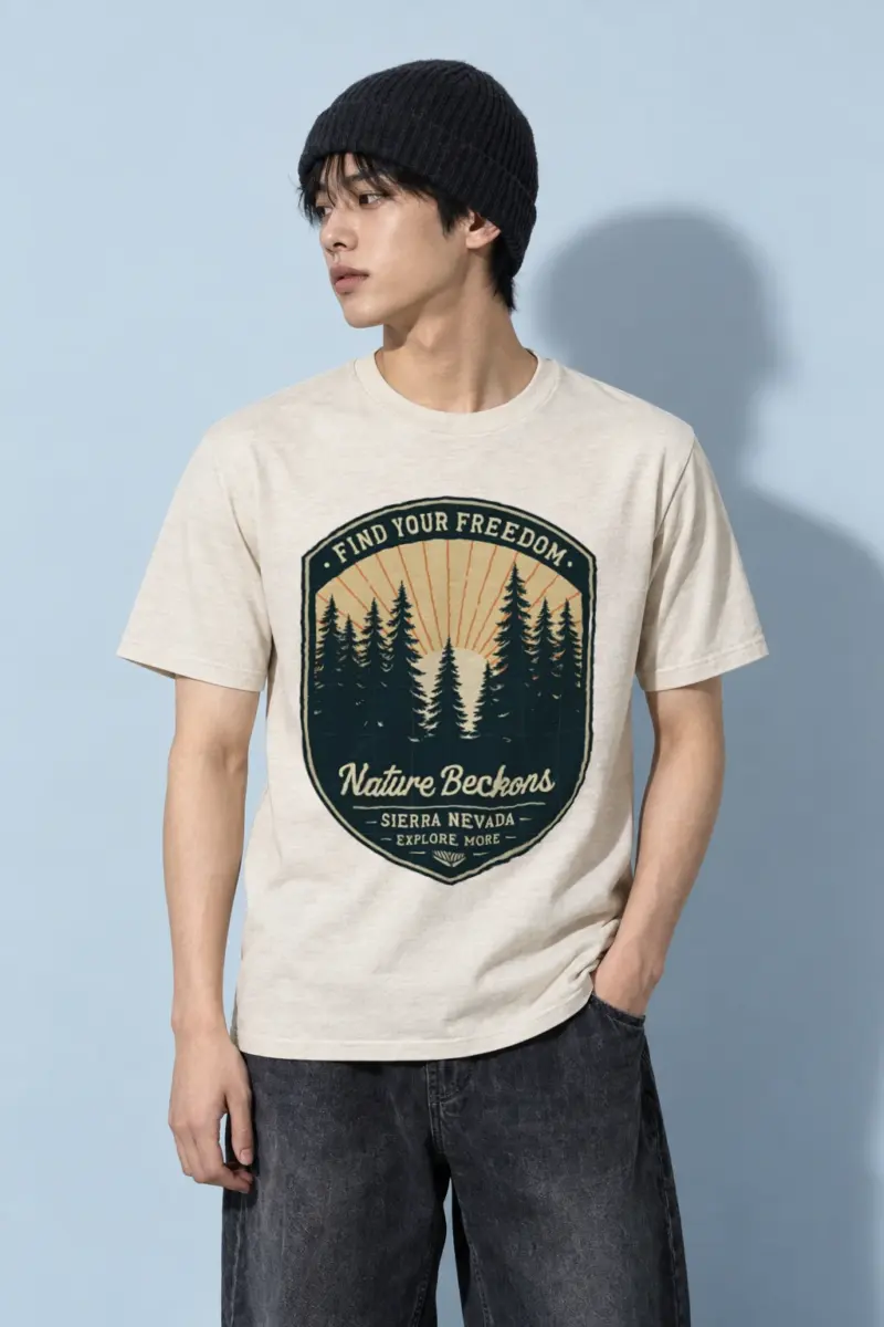 "Find Your Freedom" Heavyweight Unisex Crewneck T-shirt