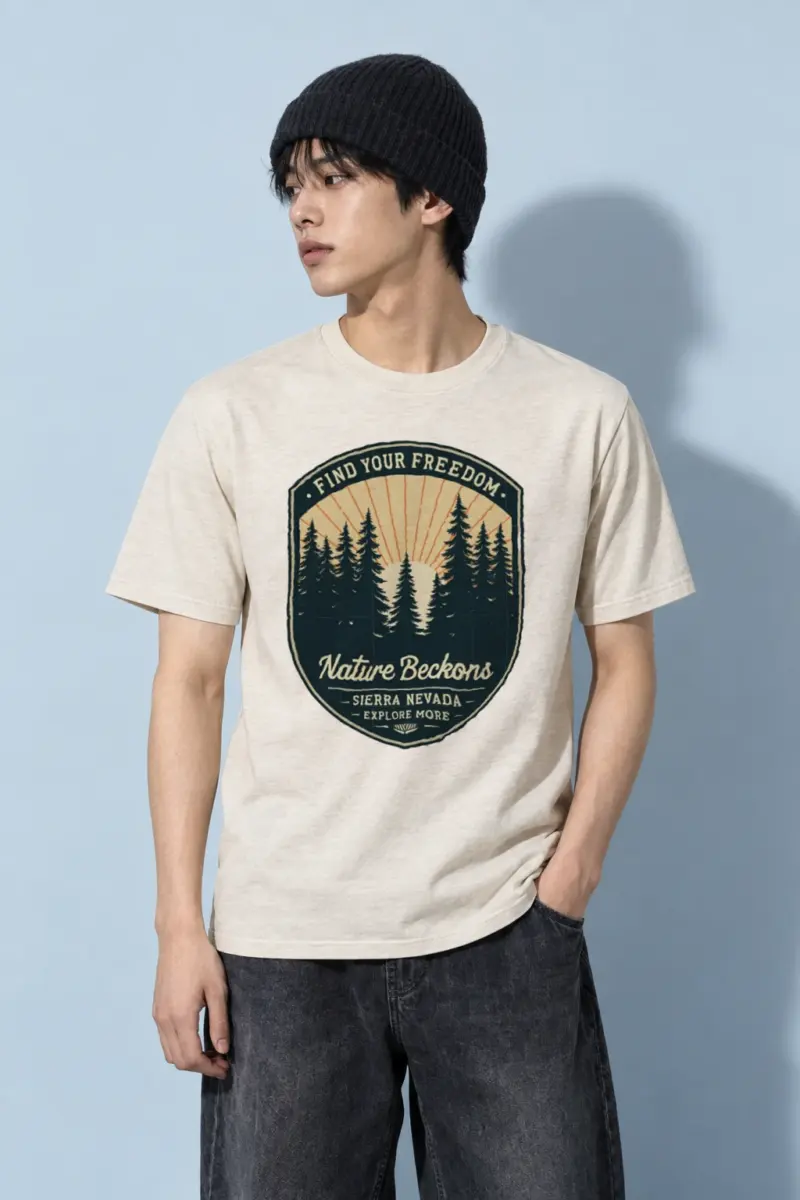 "Find Your Freedom" Heavyweight Unisex Crewneck T-shirt