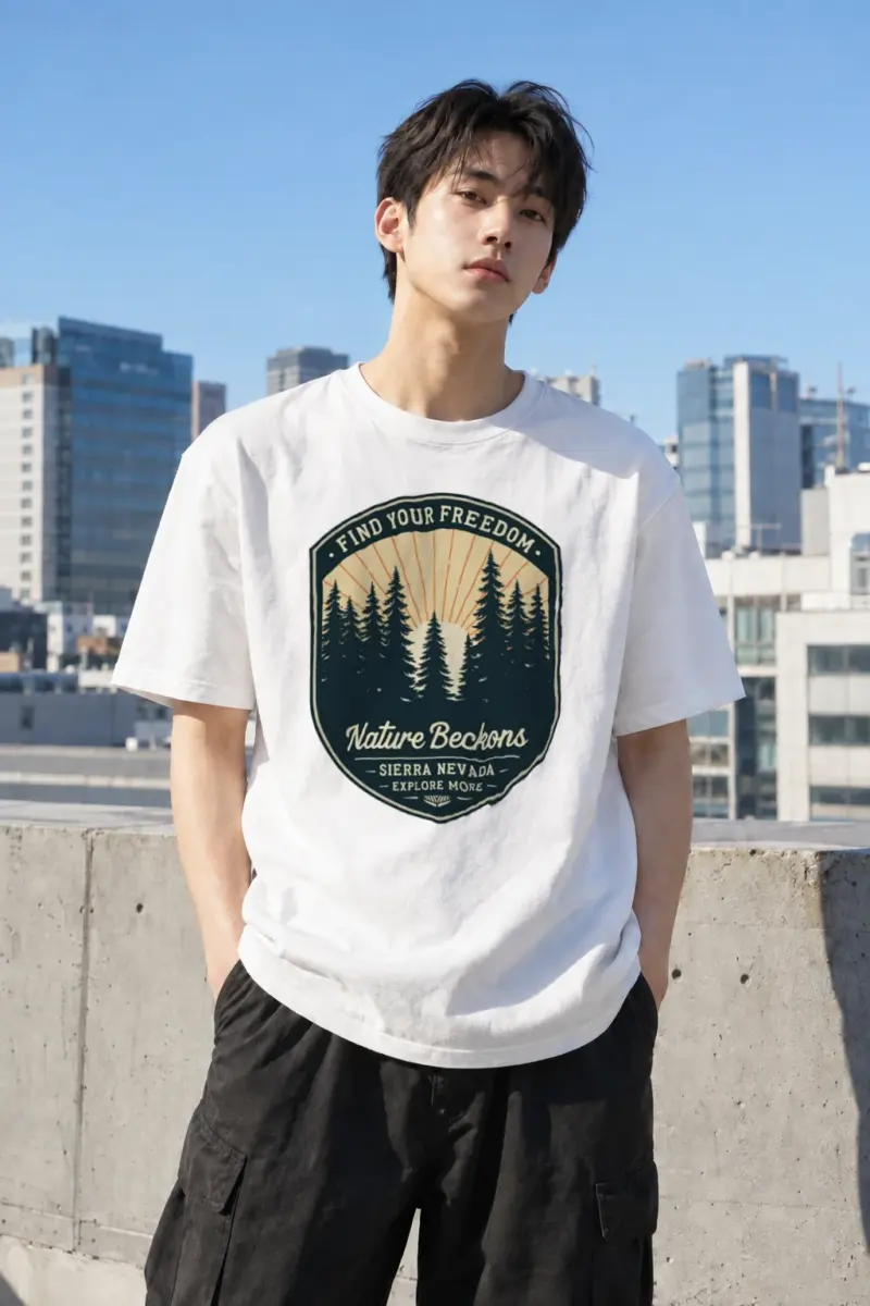 "Find Your Freedom" Heavyweight Unisex Crewneck T-shirt | Gildan 5000