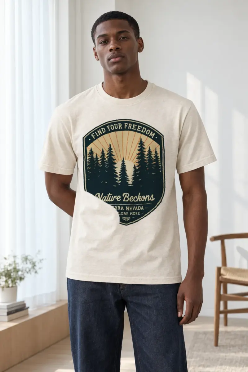"Find Your Freedom" Heavyweight Unisex Crewneck T-shirt | Gildan 5000