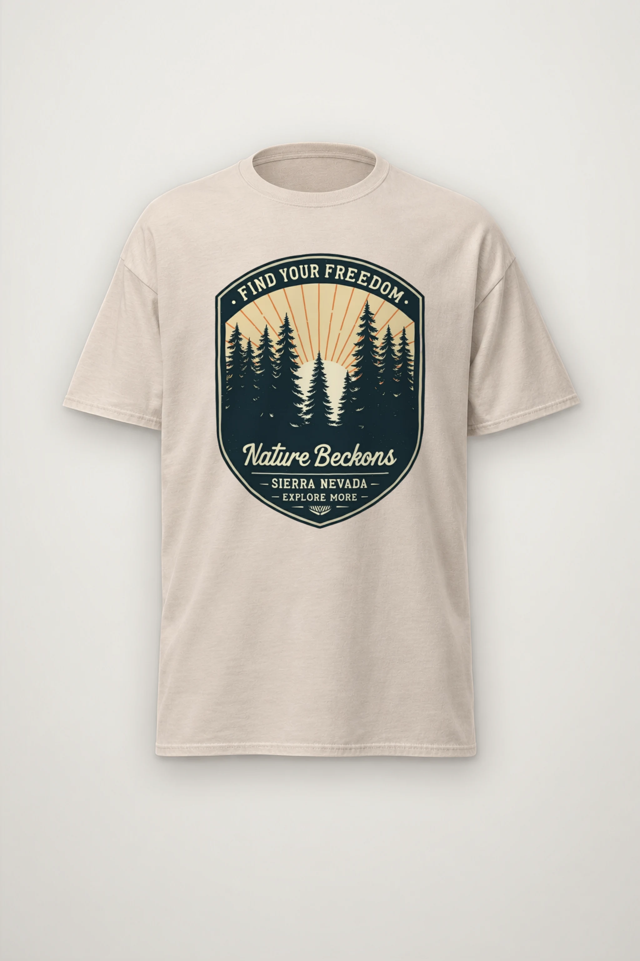 "Find Your Freedom" Heavyweight Unisex Crewneck T-shirt