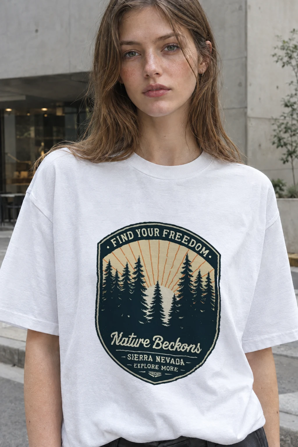 "Find Your Freedom" Heavyweight Unisex Crewneck T-shirt | Gildan 5000