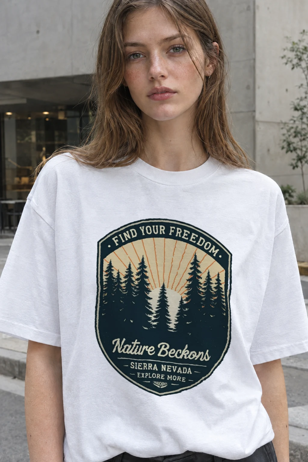 "Find Your Freedom" Heavyweight Unisex Crewneck T-shirt | Gildan 5000