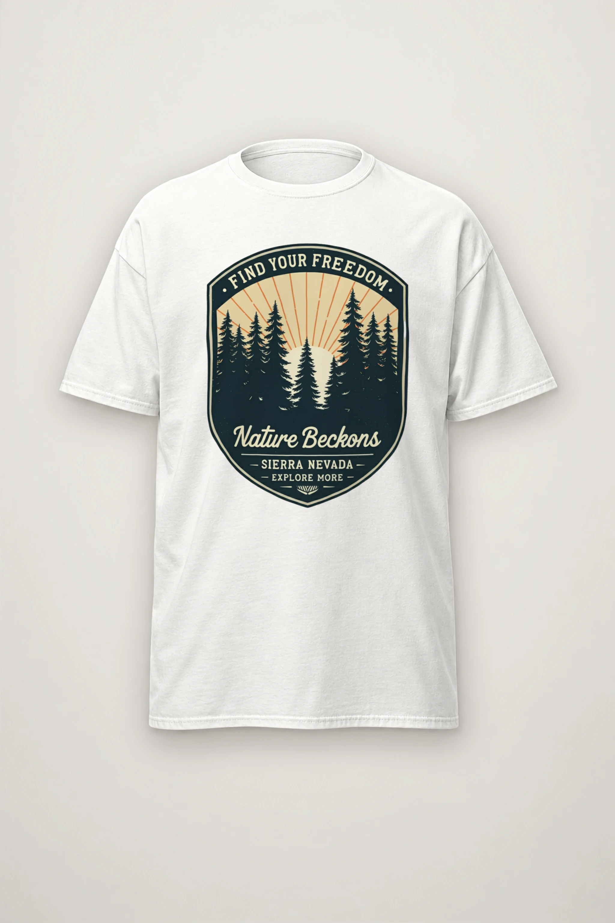 "Find Your Freedom" Heavyweight Unisex Crewneck T-shirt