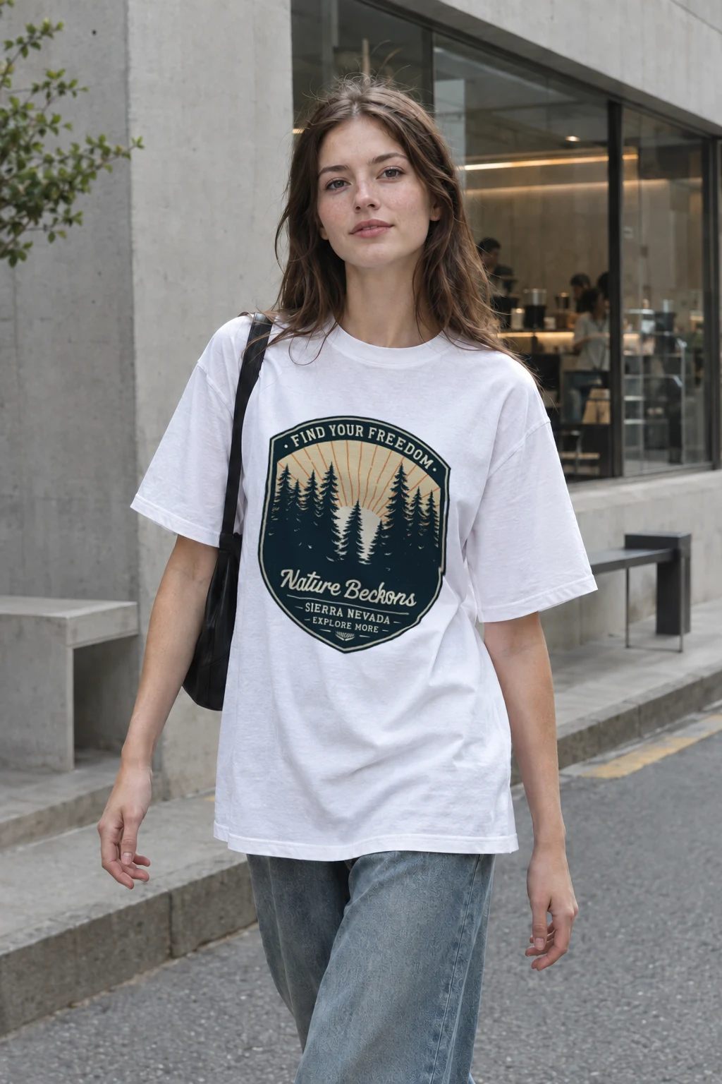 "Find Your Freedom" Heavyweight Unisex Crewneck T-shirt | Gildan 5000