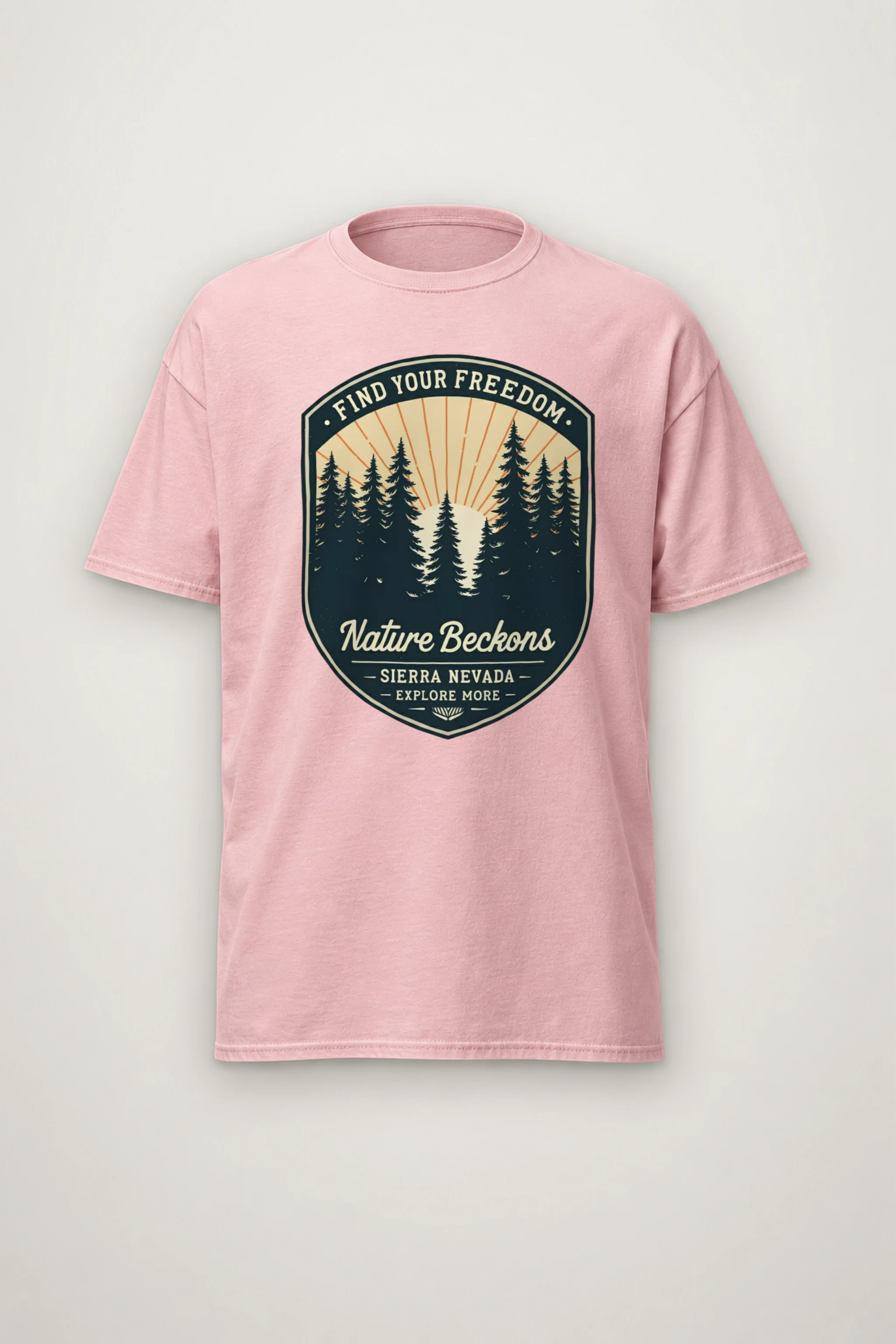 "Find Your Freedom" Heavyweight Unisex Crewneck T-shirt