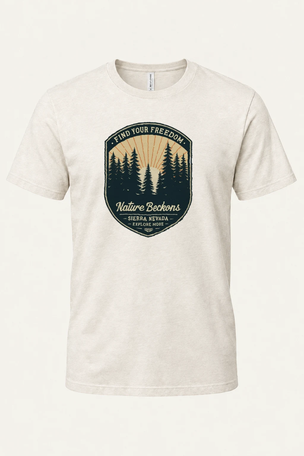 "Find Your Freedom" Heavyweight Unisex Crewneck T-shirt | Gildan 5000