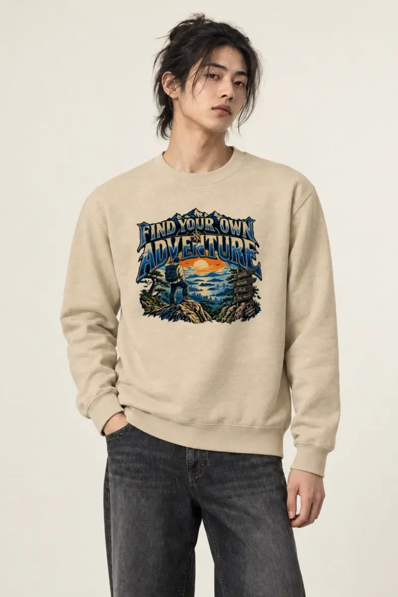"A Bigger Tomorrow Awaits" Heavy Blend Unisex Crewneck Sweatshirt