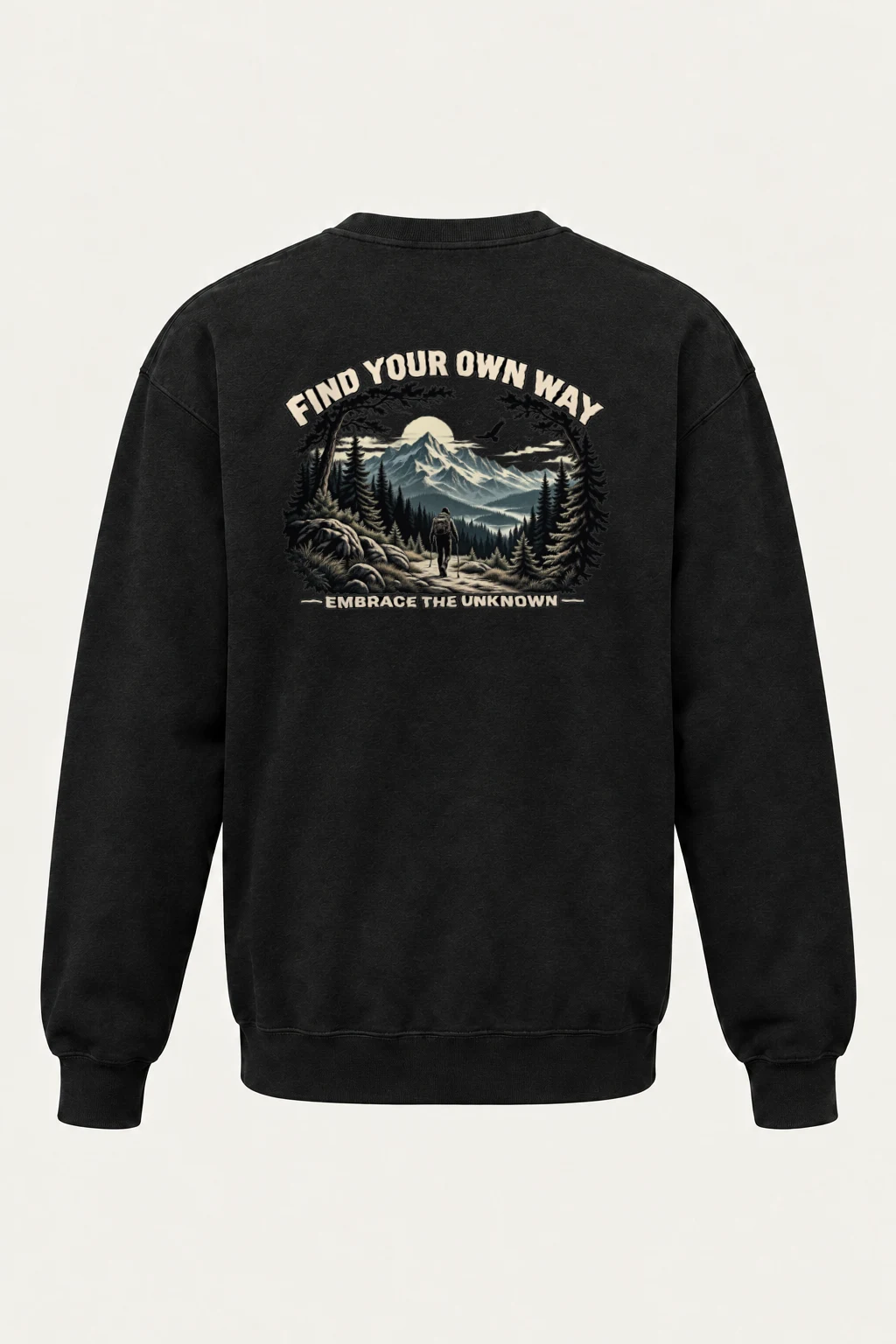 "Find Your Own Way" Heavy Blend Unisex Crewneck Sweatshirt | Gildan 18000