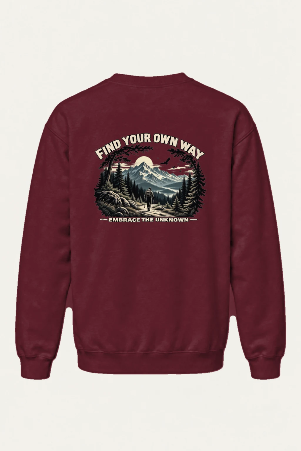 "Find Your Own Way" Heavy Blend Unisex Crewneck Sweatshirt | Gildan 18000