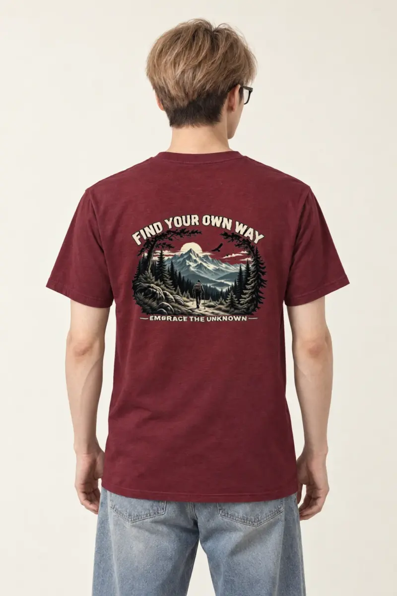 "Find Your Own Way" Heavyweight Unisex Crewneck T-shirt