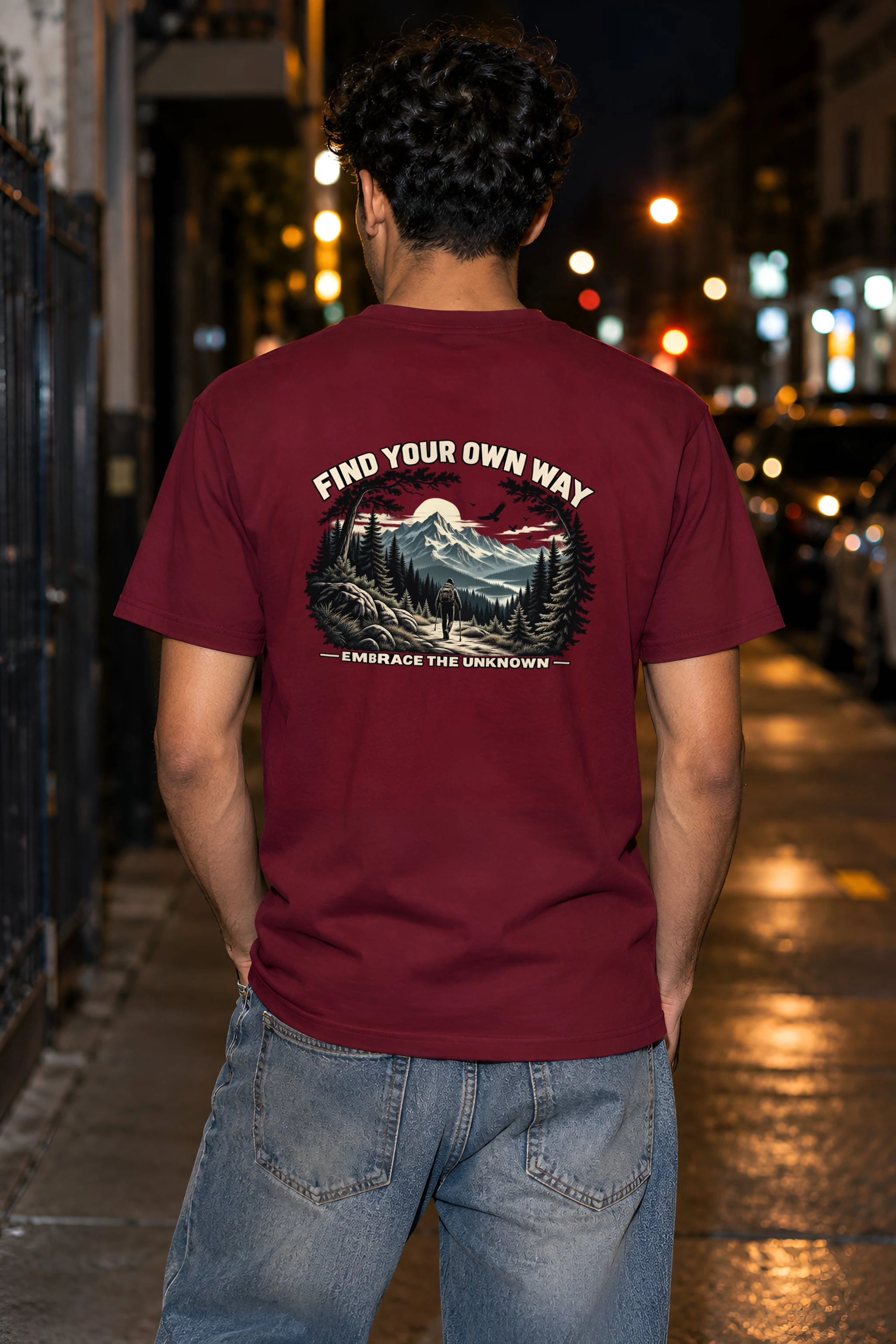"Find Your Own Way" Heavyweight Unisex Crewneck T-shirt
