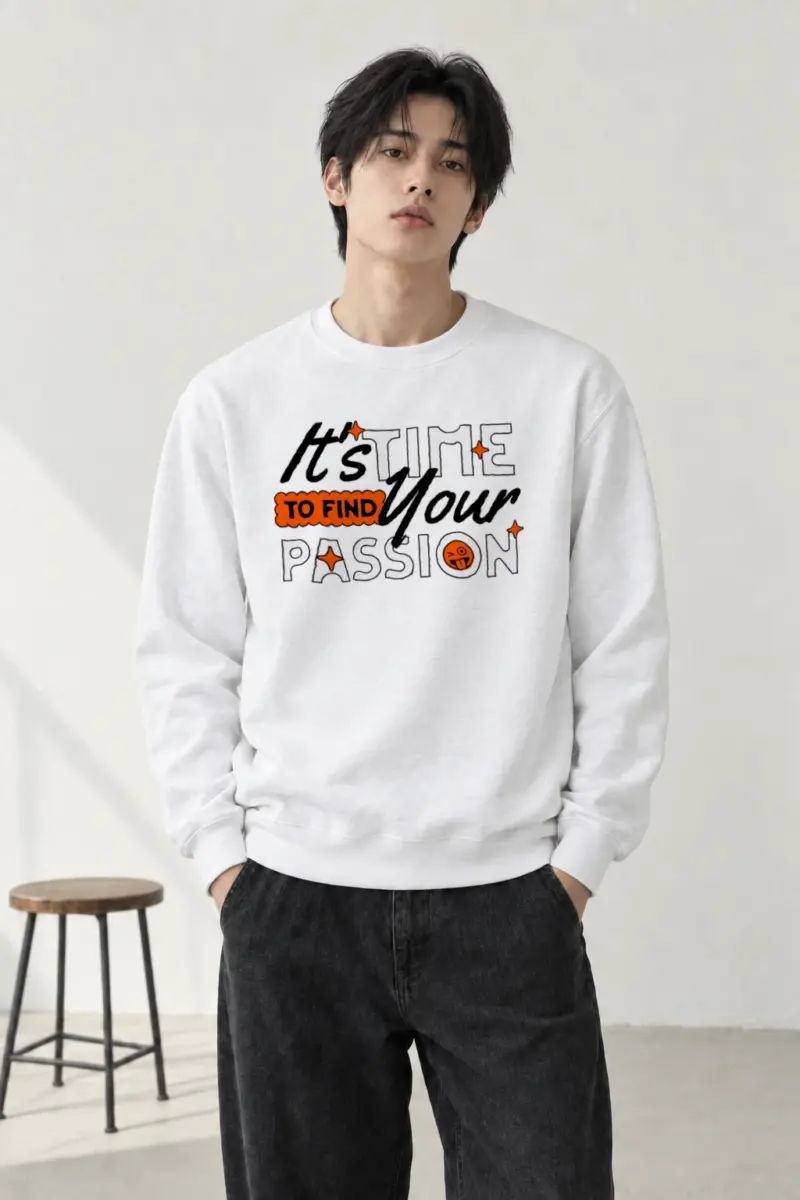 "Find Your Passion" Heavy Blend Unisex Crewneck Sweatshirt | Gildan 18000